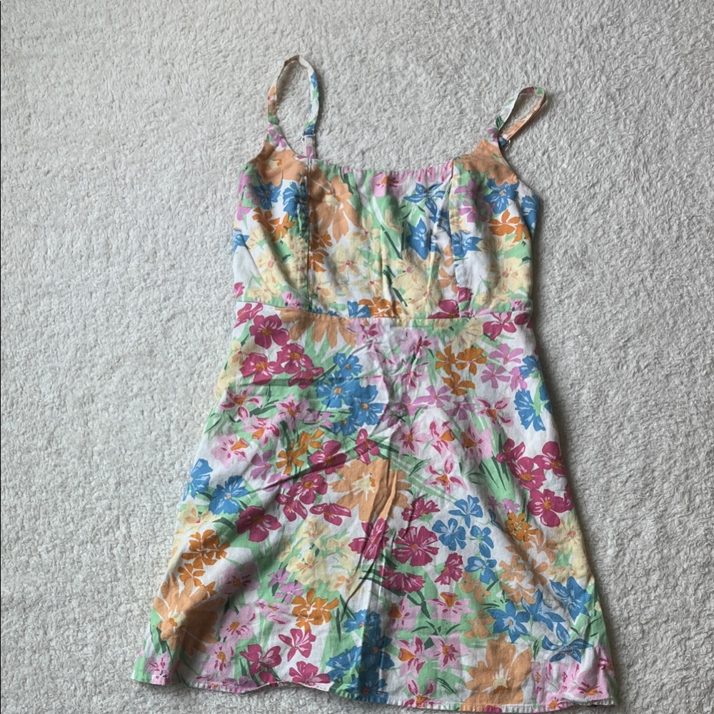 Floral Multicolor Sleeveless Dress
